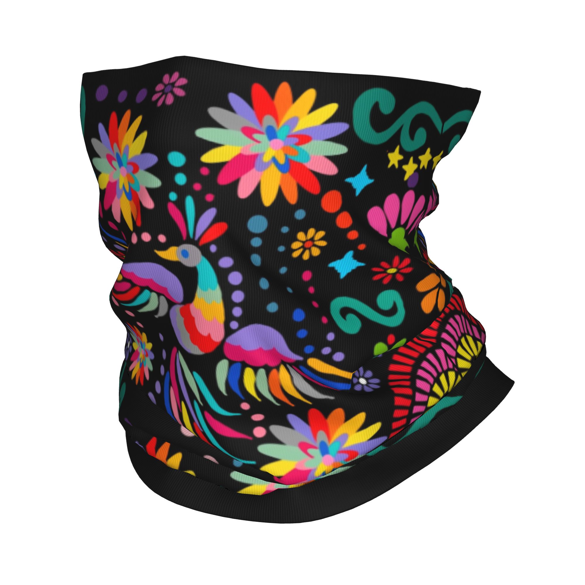 مخصص المكسيكي الأزهار زهرة الن - مراجعة Neck Gaiter Fleece وسعره