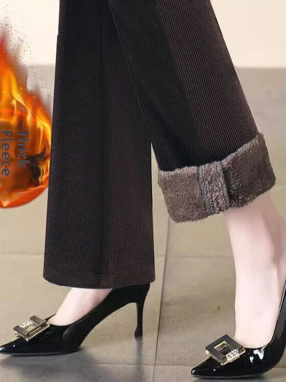 بنطلون واسع الساق من القطيفة ا - مراجعة Corduroy Pant Warm وسعره