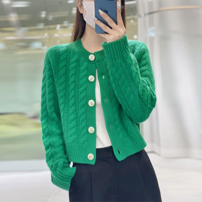 كارديجان نسائي قصير محبوك من ا - مراجعة Wool Coat Peacoat وسعره