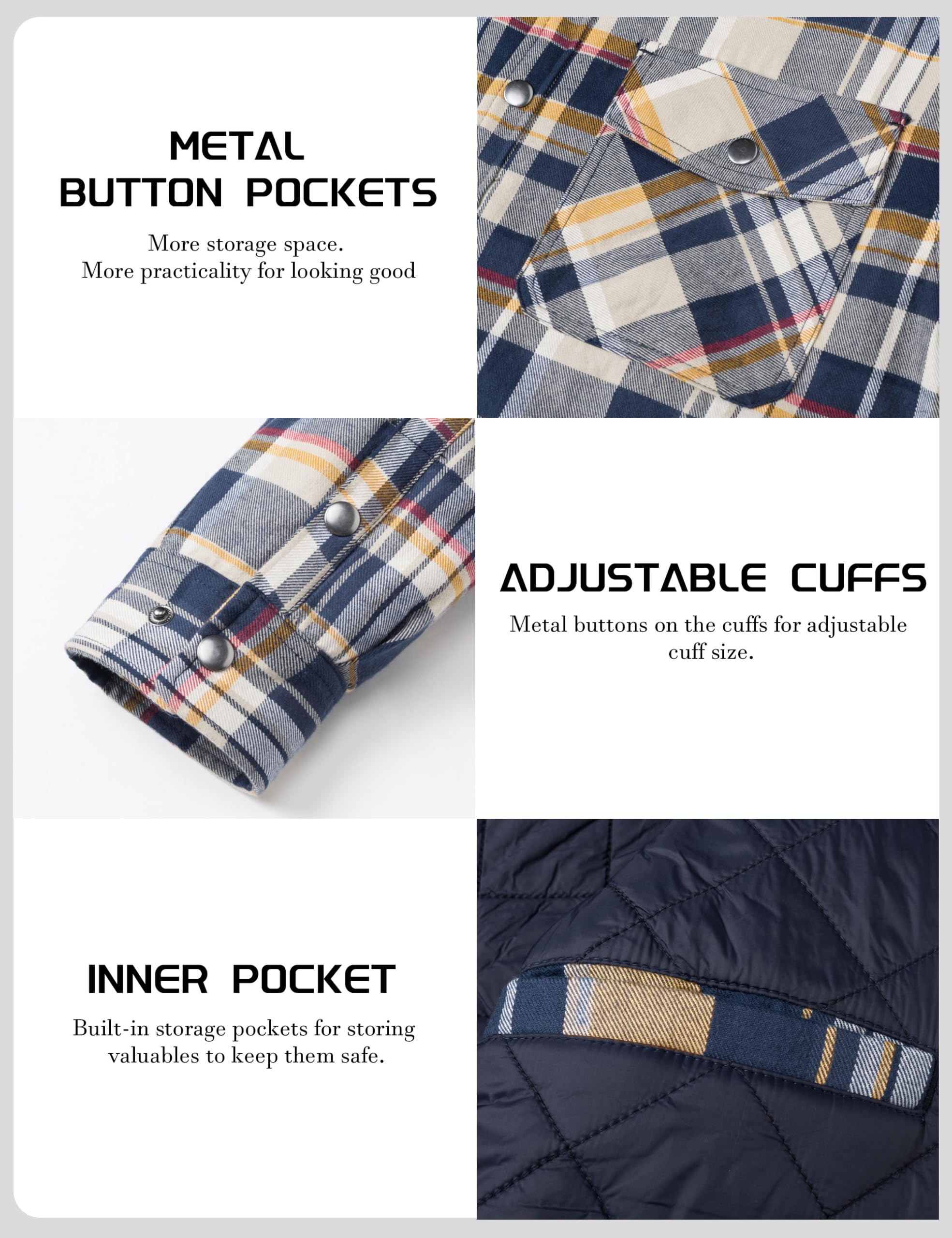 قميص شتوي رجالي من الفلانيل، ج - مراجعة Flannel Shirt Lined وسعره